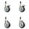 Service Caster 5 Inch 316SS Black Poly Swivel 1-3/8 Inch Expanding Stem Caster Lock Brake, 2PK SS316TTLEX20S514-PPUB-BLK-2-S-2-138 - alternate 1